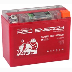 Мото аккумулятор Red Energy DS 12201, 20 Ач (YTX20HL)