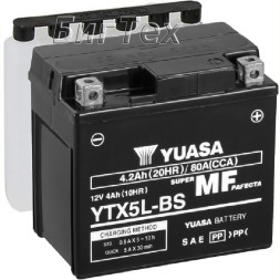 Мото аккумулятор YUASA AGM YTX5L-BS 4.2 Ач