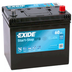 Аккумулятор автомобильный Exide EFB Start-Stop EL604 60 Ач
