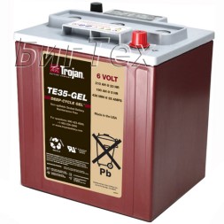 Аккумулятор тяговый Trojan TE35-GEL, 210 А/ч (6 Вольт) гелевый