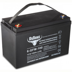 Аккумулятор тяговый RuTrike 6-GFM-100, 108 Ah гелевый