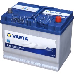 Аккумулятор автомобильный VARTA Blue Dynamic Asia E23, 70 Ач