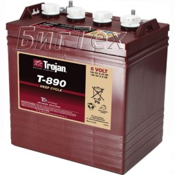 Аккумулятор тяговый Trojan T-890, 190 А/ч (8 Вольт)
