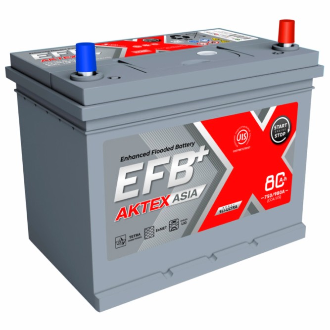 Аккумулятор автомобильный АКТЕХ EFB EFB 85D26L 80Ач 750А 
