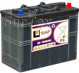 Аккумулятор тяговый SIAP 6 GEL 105, 126 Ач  гелевый