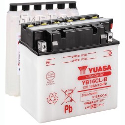Мото аккумулятор YUASA YB16CL-B 20 Ач Мото аккумулятор YUASA YB16CL-B 20 Ач