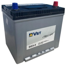 Аккумулятор автомобильный VST Стандарт D23-2, 60 Ач 520A