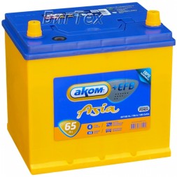 Аккумулятор автомобильный Аком+EFB Asia 65 Ah