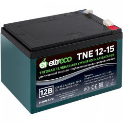Аккумулятор тяговый Eltreco TNE12-15, 15 Ah гелевый