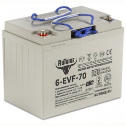 Аккумулятор тяговый RuTrike 6-EVF-70, 78 Ah гелевый