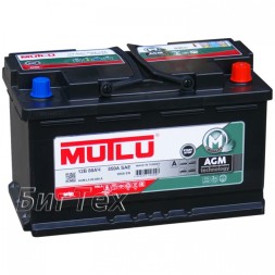 Аккумулятор автомобильный MUTLU AGM L4 80 Ач 800А обр.пол. Аккумулятор автомобильный MUTLU AGM L4 80 Ач 800А обр.пол.