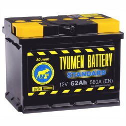 Аккумулятор автомобильный TYUMEN STANDART 62Ah Аккумулятор автомобильный TYUMEN STANDART 62Ah
