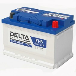 Аккумулятор автомобильный DELTA EFB START MASTER 75Ah Аккумулятор автомобильный DELTA EFB START MASTER 75Ah