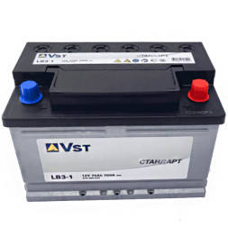 Аккумулятор автомобильный Vst Стандарт 74Ач 700А (574 400 070) низкий Аккумулятор автомобильный Vst Стандарт 74Ач 700А (574 400 070) низкий