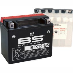 Мото аккумулятор BS BTX12-BS 10.5 Ач (YTX12-BS) Мото аккумулятор BS BTX12-BS 10.5 Ач (YTX12-BS)