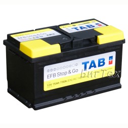 Аккумулятор автомобильный TAB EFB Stop Go 75 Ач Аккумулятор автомобильный TAB EFB Stop Go 75 Ач
