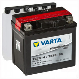Мото аккумулятор VARTA Powersports AGM TZ7S-BS 5 Ач (505 902 012) Мото аккумулятор VARTA Powersports AGM TZ7S-BS 5 Ач (505 902 012)