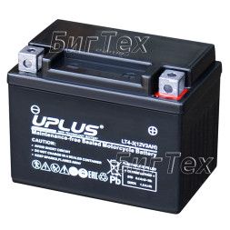 Мото аккумулятор Uplus HPG4-3 Nano Gel 3 Ач (YTX4L) Мото аккумулятор Uplus HPG4-3 Nano Gel 3 Ач (YTX4L)