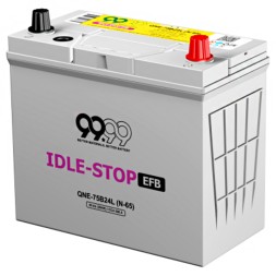 Аккумулятор автомобильный 9999 IDLE-STOP EFB 75B24L N-65 50Ah 500A Аккумулятор автомобильный 9999 IDLE-STOP EFB 75B24L N-65 50Ah 500A