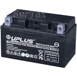 Мото аккумулятор Uplus EBZ10-4 AGM 8.6 Ач (YTZ10S) Мото аккумулятор Uplus EBZ10-4 AGM 8.6 Ач (YTZ10S)