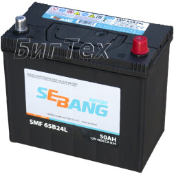 Аккумулятор автомобильный SEBANG 65B24L 50 Ач 480А (тонкие клеммы) Аккумулятор автомобильный SEBANG 65B24L 50 Ач 480А (тонкие клеммы)