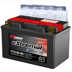 Мото аккумулятор RDrive Platinum YTZ10S-BS 9.1 Ач Мото аккумулятор RDrive Platinum YTZ10S-BS 9.1 Ач