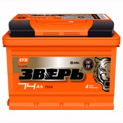 Аккумулятор автомобильный Зверь EFB 74Ач 750A (низкий) Аккумулятор автомобильный Зверь EFB 74Ач 750A (низкий)