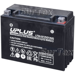 Мото аккумулятор Uplus LT24-3 AGM 21 Ач (YTX24HL-BS) Мото аккумулятор Uplus LT24-3 AGM 21 Ач (YTX24HL-BS)