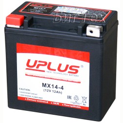 Мото аккумулятор Uplus MX14-4 AGM 12 Ач (YTX14H) Мото аккумулятор Uplus MX14-4 AGM 12 Ач (YTX14H)