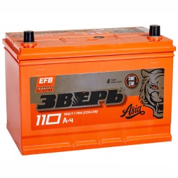 Аккумулятор автомобильный Зверь Азия EFB 125D31L 110Ah 950A Аккумулятор автомобильный Зверь Азия EFB 125D31L 110Ah 950A