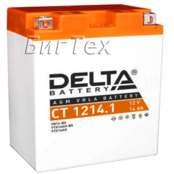 Мото аккумулятор DELTA CT 1214.1 AGM (YB14-BS) 14 Ач Мото аккумулятор DELTA CT 1214.1 AGM (YB14-BS) 14 Ач