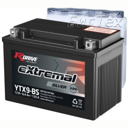Мото аккумулятор RDrive Silver YTX9-BS AGM 8.4 Ач Мото аккумулятор RDrive Silver YTX9-BS AGM 8.4 Ач