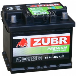 Аккумулятор автомобильный ZUBR PREMIUM ZP520 52 Ач 480A Аккумулятор автомобильный ZUBR PREMIUM ZP520 52 Ач 480A