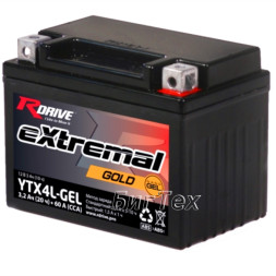 Мото аккумулятор RDrive Gold YTX4L GEL 3 Ач Мото аккумулятор RDrive Gold YTX4L GEL 3 Ач
