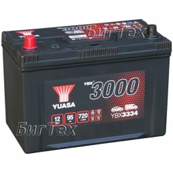 Аккумулятор автомобильный YUASA YBX3334 ASIA 95Ач, 720А Аккумулятор автомобильный YUASA YBX3334 ASIA 95Ач, 720А