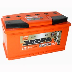 Аккумулятор автомобильный Зверь EFB 110Ач 880A обр. пол. Аккумулятор автомобильный Зверь EFB 110Ач 880A обр. пол.