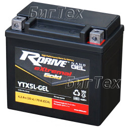 Мото аккумулятор RDrive Gold YTX7L-GEL 6 Ач Мото аккумулятор RDrive Gold YTX7L-GEL 6 Ач