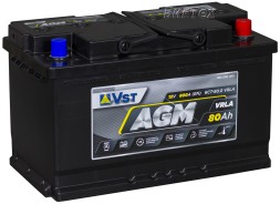 Аккумулятор автомобильный Vst AGM 80Ач 800A (580 900 080) о.п. Аккумулятор автомобильный Vst AGM 80Ач 800A (580 900 080) о.п.