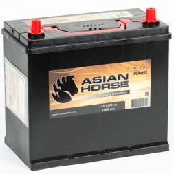 Аккумулятор автомобильный ASIAN HORSE 45Ач, 330А (тонкие клеммы) Аккумулятор автомобильный ASIAN HORSE 45Ач, 330А (тонкие клеммы)