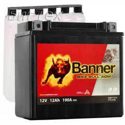 Мото аккумулятор BANNER BIKE Bull AGM YTX14-BS (51214) 12 Ач 190А Мото аккумулятор BANNER BIKE Bull AGM YTX14-BS (51214) 12 Ач 190А