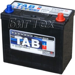 Аккумулятор автомобильный TAB Polar S JIS Asia 55 Ач Аккумулятор автомобильный TAB Polar S JIS Asia 55 Ач