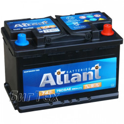Аккумулятор автомобильный ATLANT 74Aч 680A (низкий) Аккумулятор автомобильный ATLANT 74Aч 680A (низкий)