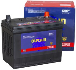 Аккумулятор автомобильный OURSUN JIS MF 95D26R 80Ач 680А п/п Аккумулятор автомобильный OURSUN JIS MF 95D26R 80Ач 680А п/п