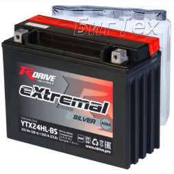 Мото аккумулятор RDrive Silver YTX24HL-BS AGM 23.1 Ач Мото аккумулятор RDrive Silver YTX24HL-BS AGM 23.1 Ач