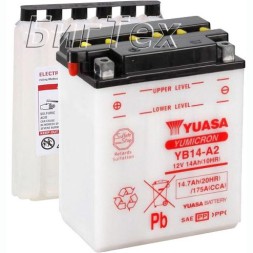 Мото аккумулятор YUASA YB14-A2, 14.7 Ач Мото аккумулятор YUASA YB14-A2, 14.7 Ач
