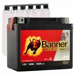 Мото аккумулятор BANNER BIKE Bull AGM YTX12-BS (51012) 10Ач 160А Мото аккумулятор BANNER BIKE Bull AGM YTX12-BS (51012) 10Ач 160А