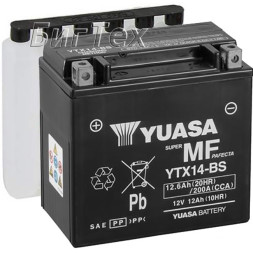 Мото аккумулятор YUASA AGM YTX14-BS 12.6 Ач Мото аккумулятор YUASA AGM YTX14-BS 12.6 Ач