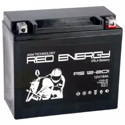 Мото аккумулятор RED ENERGY RS 12201 AGM 18 Ач Мото аккумулятор RED ENERGY RS 12201 AGM 18 Ач