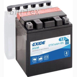 Мото аккумулятор EXIDE ETX14AH-BS 12 Ач (YTX14AH-BS) Мото аккумулятор EXIDE ETX14AH-BS 12 Ач (YTX14AH-BS)