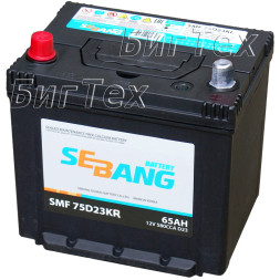 Аккумулятор автомобильный SEBANG 75D23KR 65 Ач Аккумулятор автомобильный SEBANG 75D23KR 65 Ач